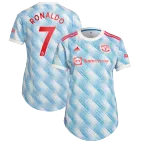 RONALDO #7 Manchester United Away Jersey 2021/22 By - Women - elmontyouthsoccer