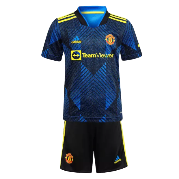Youth Adidas RONALDO #7 Manchester United Jersey Kit 2021/22 Third