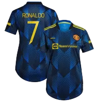 UCL RONALDO #7 Manchester United Third Away Jersey 2021/22 By - Women - elmontyouthsoccer
