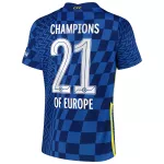 Chelsea CHAMPIONS OF EUROPE Home Jersey 2021/22 - elmontyouthsoccer