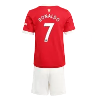 RONALDO #7 Manchester United Home Jersey Kit 2021/22 By - Youth - elmontyouthsoccer