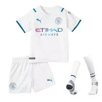 Manchester City Away Jersey Whole Kit 2021/22 By -Youth - elmontyouthsoccer