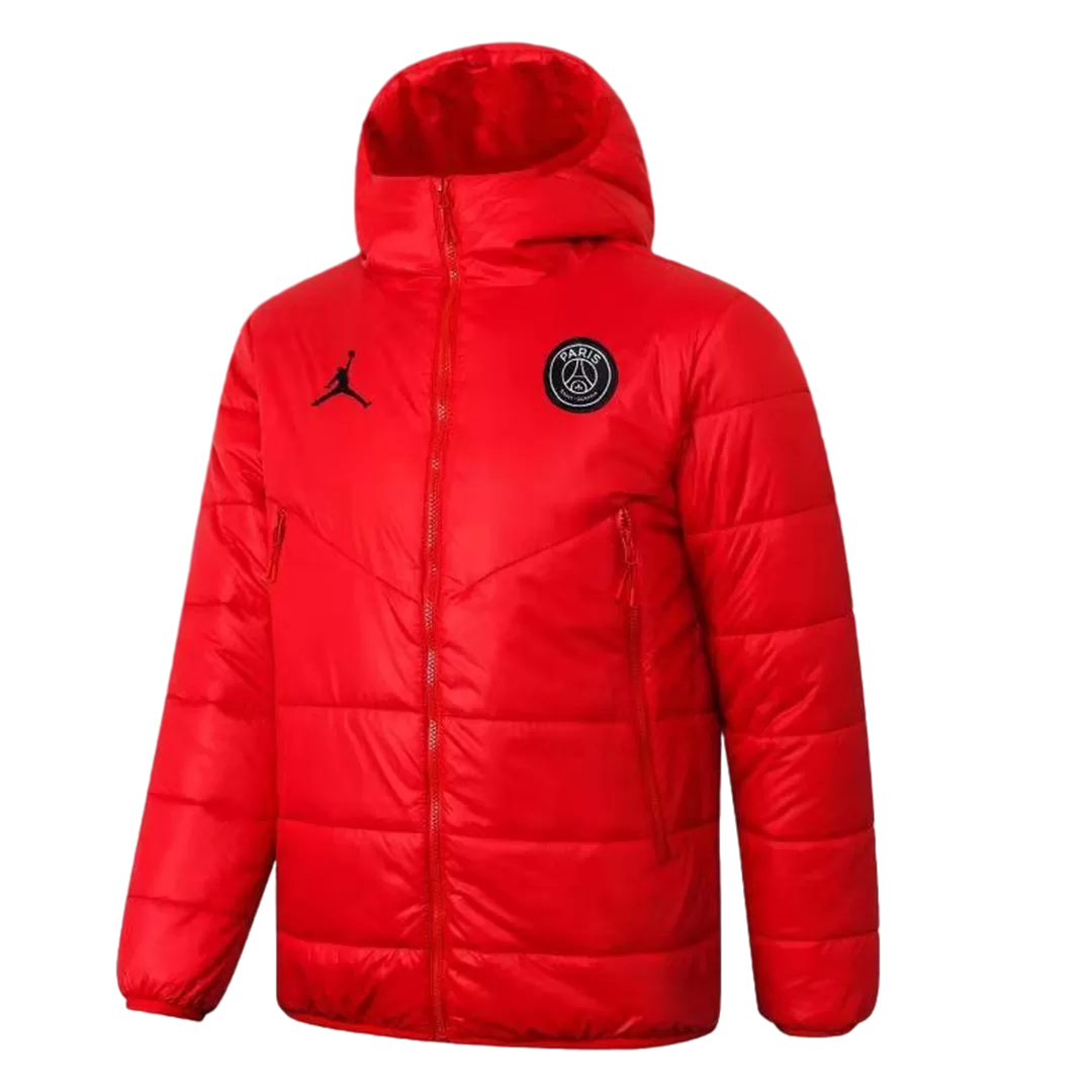 PSG Winter Jacket 2021/22 By Jordan - Red | Elmont Youth Soccer