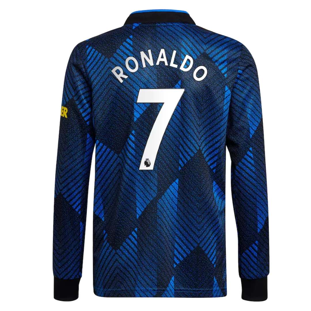 RONALDO #7 Manchester United Third Away Jersey 2021/22 - Long Sleeve