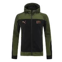 Manchester City Hoodie Jacket 2021/22 By - Dark Green - elmontyouthsoccer