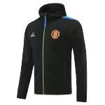 Manchester United Hoodie Jacket 2021/22 By - Black - elmontyouthsoccer