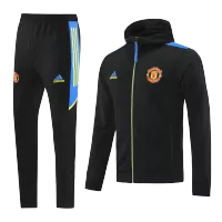 Manchester United Hoodie Tracksuit 2021/22 - Black - elmontyouthsoccer
