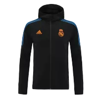 Real Madrid Hoodie Jacket 2021/22 By - Black - elmontyouthsoccer