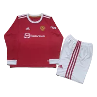 Manchester United Home Jersey Kit 2021/22 Youth - Long Sleeve - elmontyouthsoccer