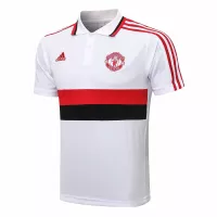Manchester United Polo Shirt 2021/22 - White - elmontyouthsoccer