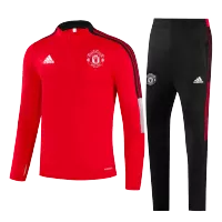 Manchester United Tracksuit 2021/22 Youth - Red - elmontyouthsoccer