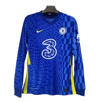 Chelsea Home Authentic Jersey 2021/22 - Long Sleeve - elmontyouthsoccer