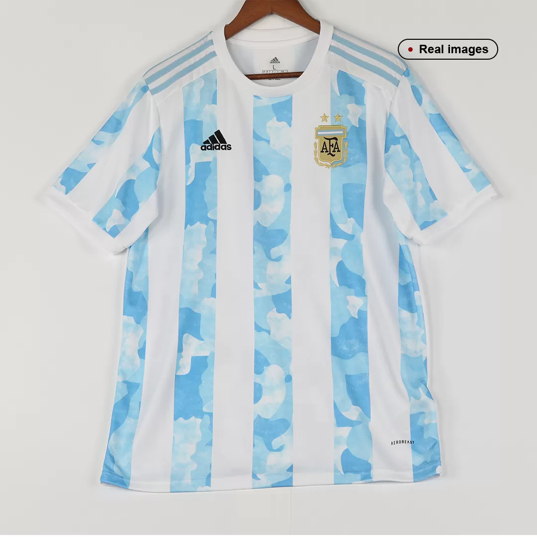 2021 Kids adidas Lionel Messi Argentina Home Jersey