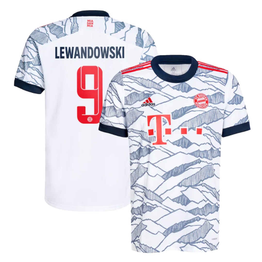 2021/12 Bayern Munich Away Football Shirt Lewandowski #9 / Old Jersey