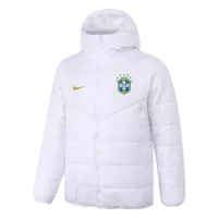 Brazil Training Winter Jacket 2021/22 By - White - elmontyouthsoccer