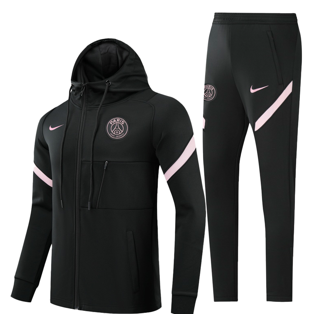 PSG Hoodie Tracksuit 2021/22 Nike - Black | Elmont Youth Soccer