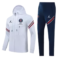 PSG Hoodie Tracksuit 2021/22 - White - elmontyouthsoccer