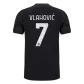 VLAHOVIĆ #7 Juventus Jersey 2021/22 Away - elmontyouthsoccer