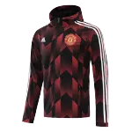 Manchester United Hoodie Windbreaker Jacket 2021/22 By - Red&Black - elmontyouthsoccer