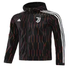 Juventus Hoodie Windbreaker Jacket 2021/22 By - Black - elmontyouthsoccer