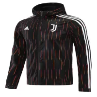 Juventus Hoodie Windbreaker Jacket 2021/22 By - Black - elmontyouthsoccer