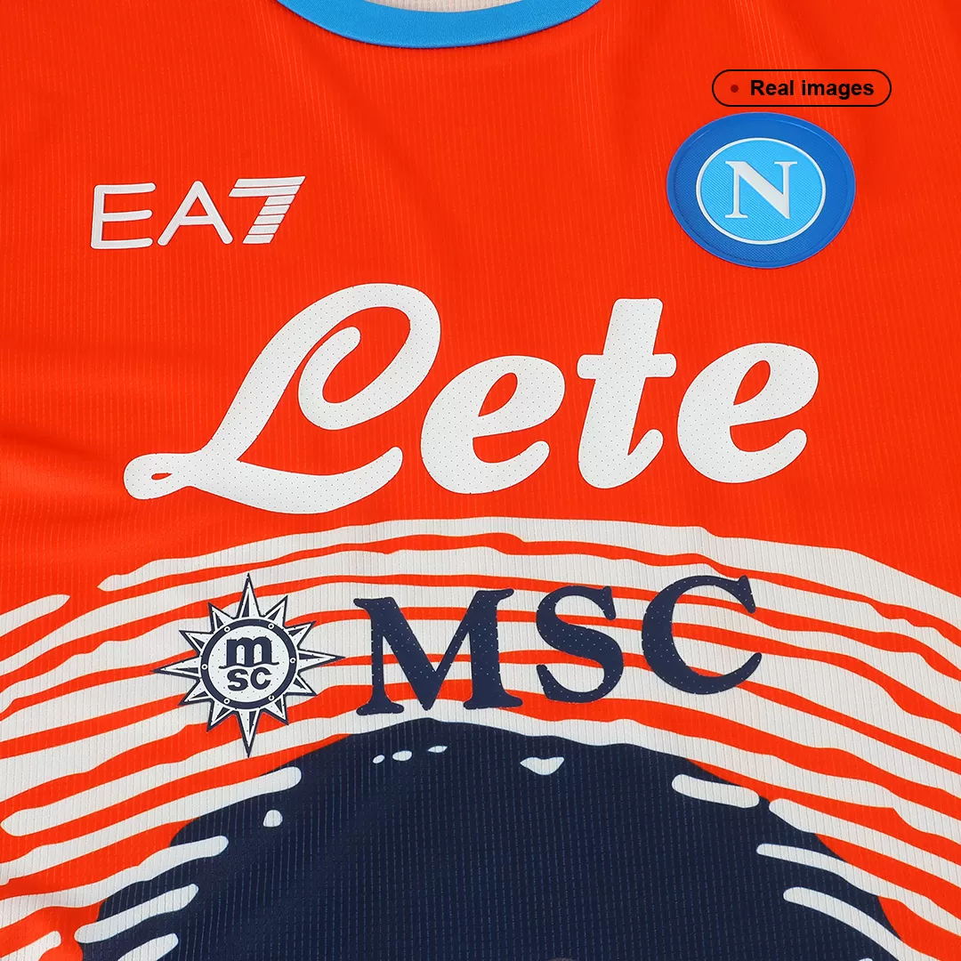 Napoli & EA7 Launch Special Edition 'Maradona Rossa' Shirt