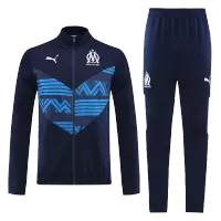 Marseille Tracksuit 2022 - Black&Blue - elmontyouthsoccer