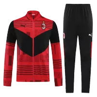 AC Milan Tracksuit 2021/22 - Red&Black - elmontyouthsoccer