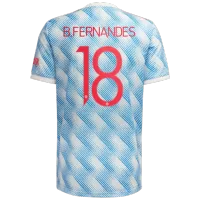 Bruno Fernandes #18 Manchester United Jersey 2021/22 Away - UCL - elmontyouthsoccer