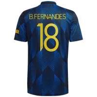 Bruno Fernandes #18 Manchester United Jersey 2021/22 Third - UCL - elmontyouthsoccer