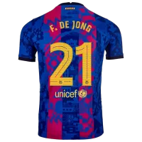 Frenkie de Jong #21 Barcelona Jersey 2021/22 Third - elmontyouthsoccer