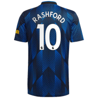 Marcus Rashford #10 Manchester United Jersey 2021/22 Third Adidas