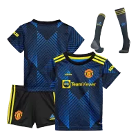 Youth Manchester United Jersey Whole Kit 2021/22 Third - elmontyouthsoccer