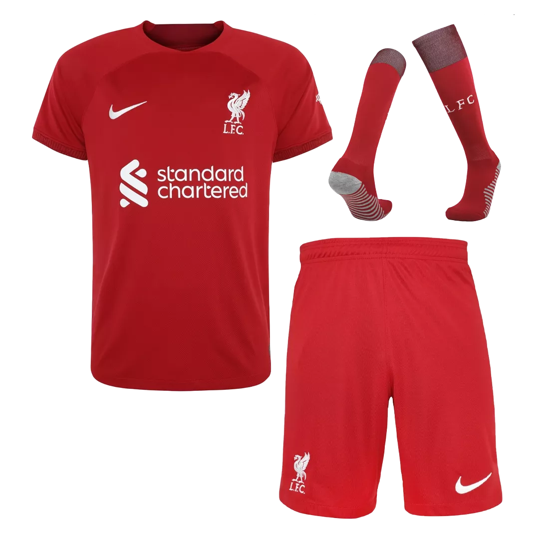 Youth Liverpool Jersey Whole Kit 2022/23 Home