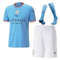 Manchester City Jersey Whole Kit 2022/23 Home - elmontyouthsoccer