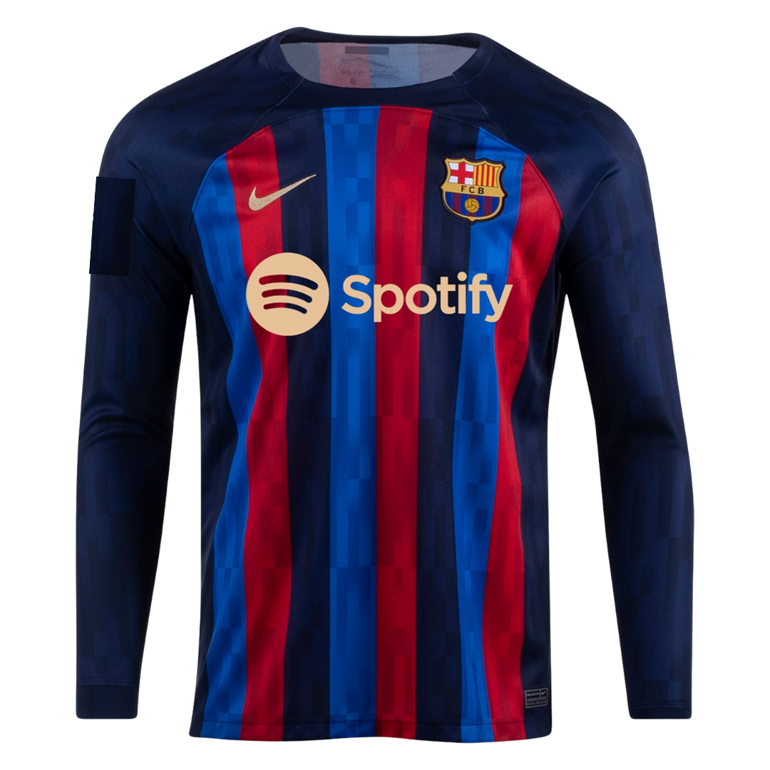 schattig Economisch Verhandeling Barcelona Home Jersey 2022/23 - Long Sleeve | Elmont Youth Soccer