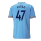 FODEN #47 Manchester City Jersey 2022/23 Home - elmontyouthsoccer