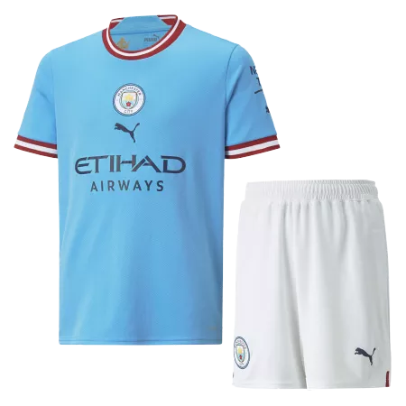 Youth Manchester City Jersey Kit 2022/23 Home - ijersey