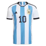 Messi #10 Argentina Jersey 2022 Home World Cup - elmontyouthsoccer