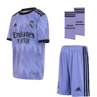 Youth Real Madrid Jersey Whole Kit 2022/23 Away
