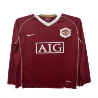 Manchester United Jersey 2006/07 Home Retro - Long Sleeve - elmontyouthsoccer
