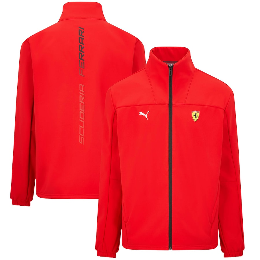 Men's Scuderia Ferrari Puma Softshell Red Jacket 2022 - ijersey