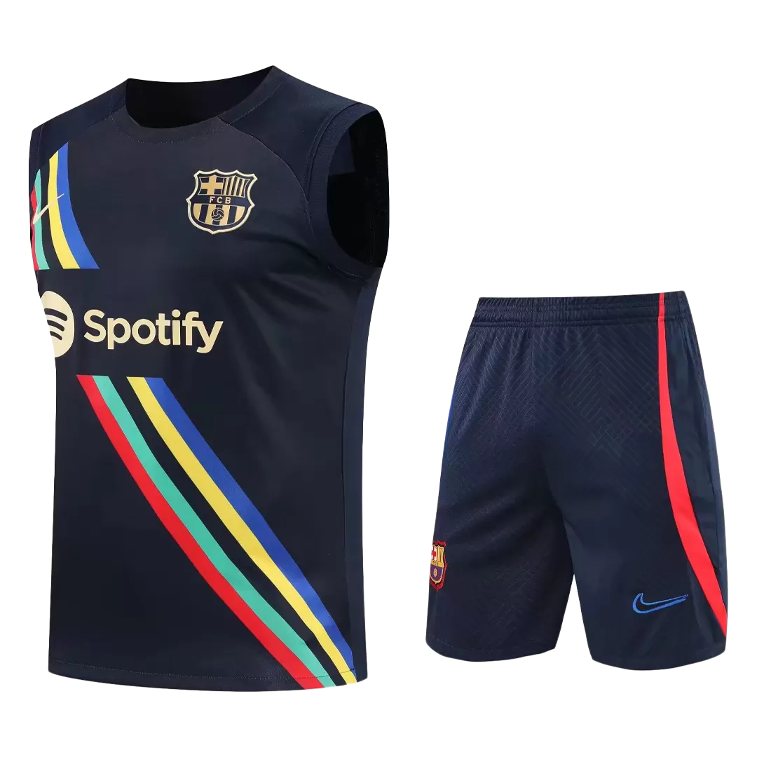 gezond verstand afdeling Spotlijster Barcelona Training Jersey Kit 2022/23 (Vest+Shorts) | Elmont Youth Soccer