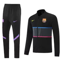 Barcelona Jacket Tracksuit 2021/22 - Black - elmontyouthsoccer