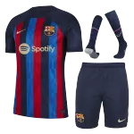 Youth Barcelona Jersey Whole Kit 2022/23 Home - elmontyouthsoccer
