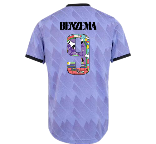 Benzema #9 Real madrid away jersey t-shirt and short for youth