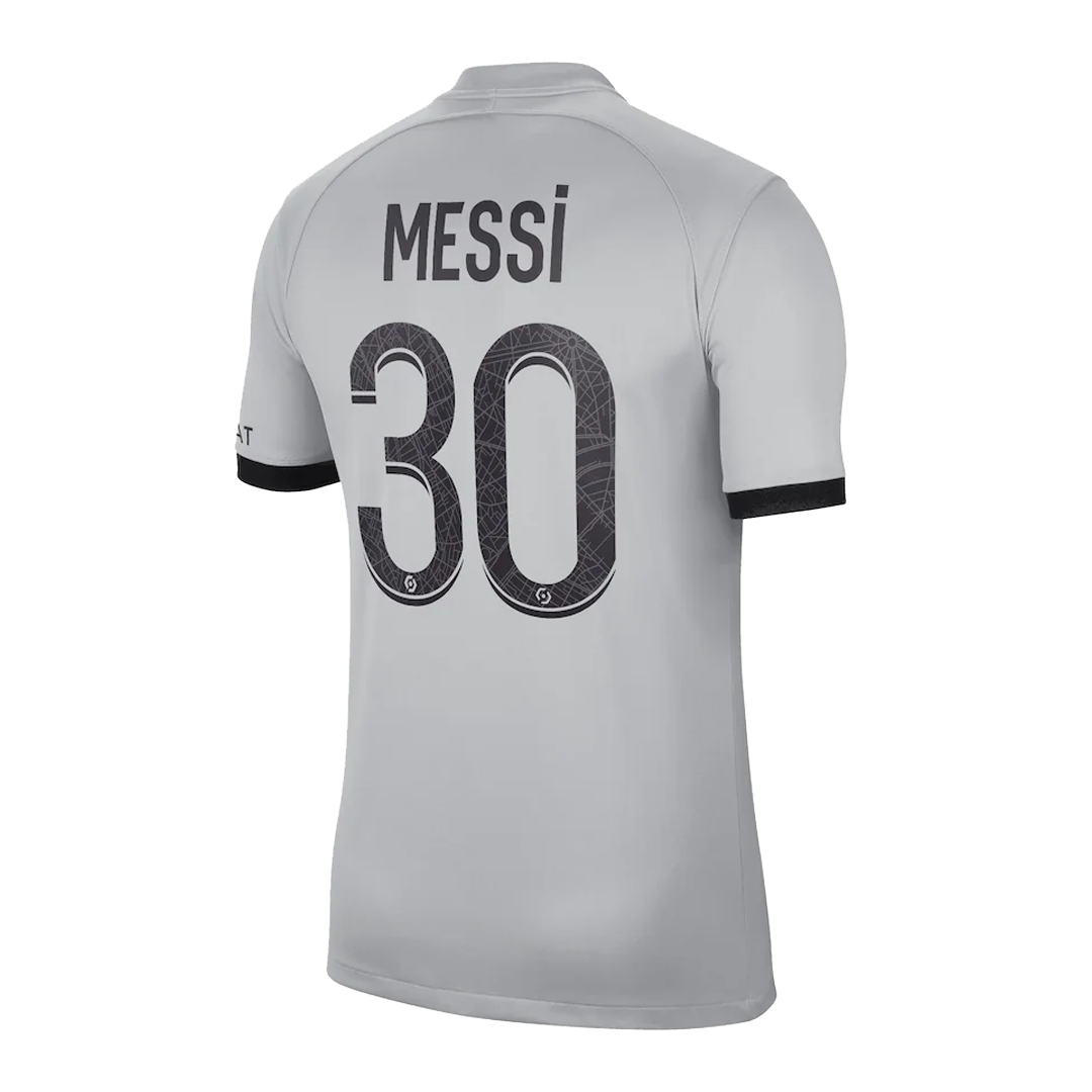 Messi #30 PSG Jersey 2022/23 Away Jordan