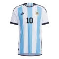 Messi #10 Argentina Jersey 2022 Authentic Home World Cup - elmontyouthsoccer