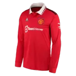 Manchester United Home Jersey 2022/23 - Long Sleeve - elmontyouthsoccer