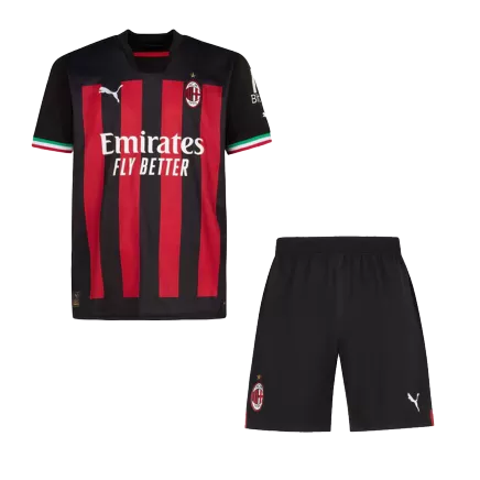 Youth AC Milan Jersey Kit 2022/23 Home - elmontyouthsoccer